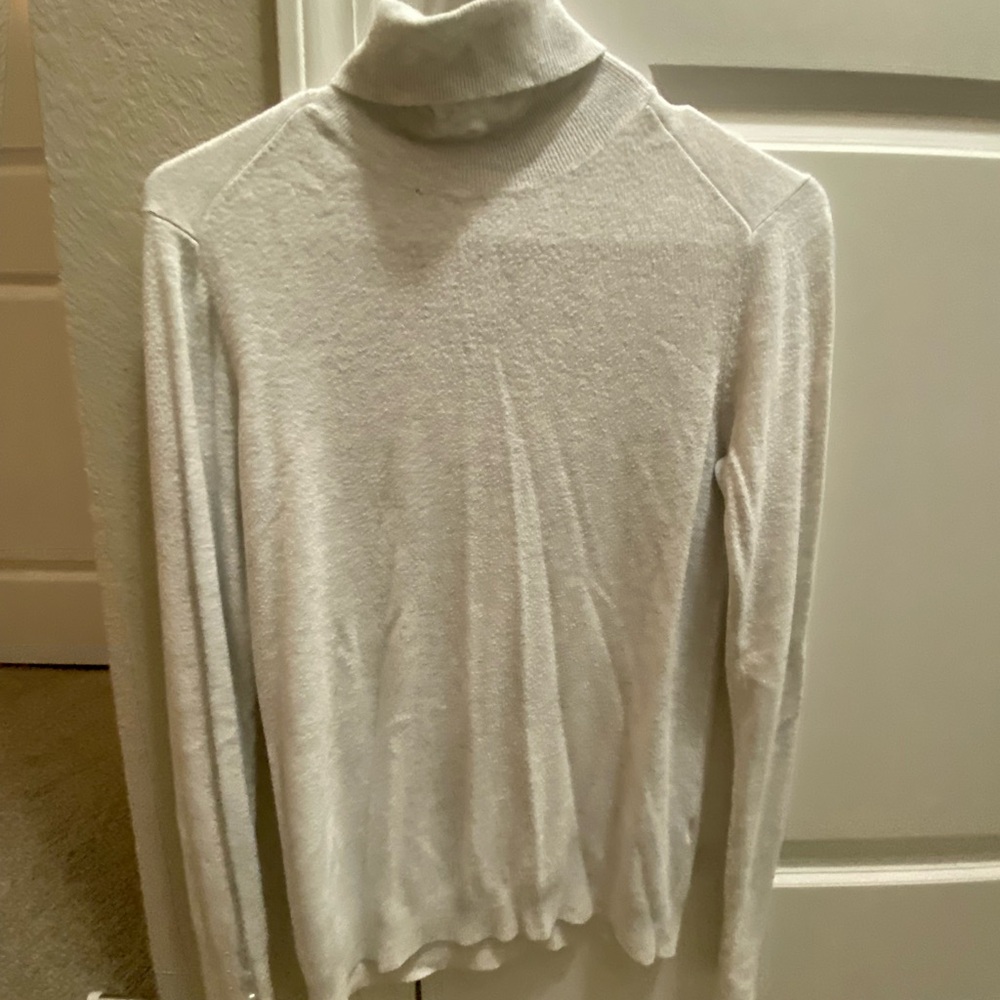 Cozy Light Gray Turtleneck Sweater